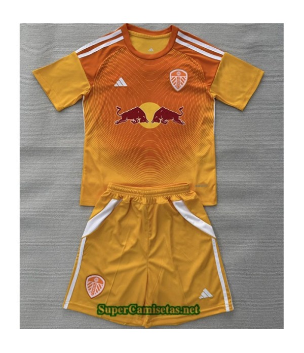 Tailandia Portero Equipacion Camiseta Leeds United Niño Naranja 2025 2026 S21017