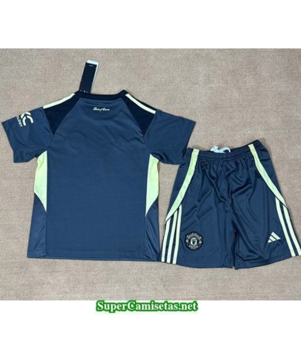 Tailandia Portero Equipacion Camiseta Manchester United Azul 2025 2026 S21061