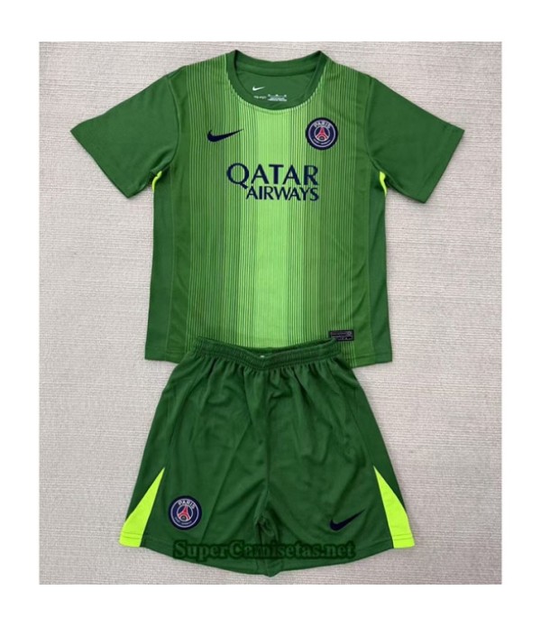 Tailandia Portero Equipacion Camiseta Psg Niño Ve...