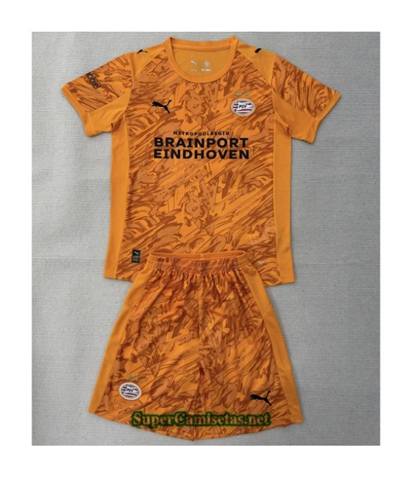 Tailandia Portero Equipacion Camiseta Psv Eindhoven Niño Naranja 2025 2026 S20871