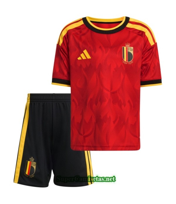 Tailandia Primera Equipacion Camiseta Bélgica Niño 2026 2027 S20713
