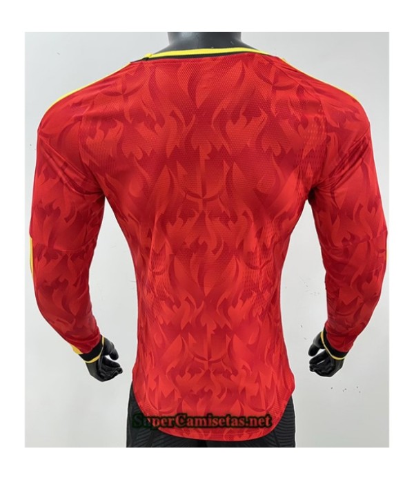 Tailandia Primera Equipacion Camiseta Bélgica Player Manga Larga 2025 2026 S20717