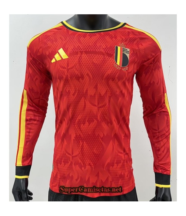Tailandia Primera Equipacion Camiseta Bélgica Player Manga Larga 2025 2026 S20717