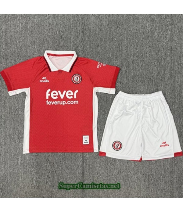 Tailandia Primera Equipacion Camiseta Bristol City Niño 2025 2026 S20963