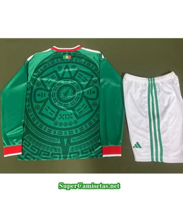 Tailandia Primera Equipacion Camiseta México Niño Manga Larga 2025 2026 S20759
