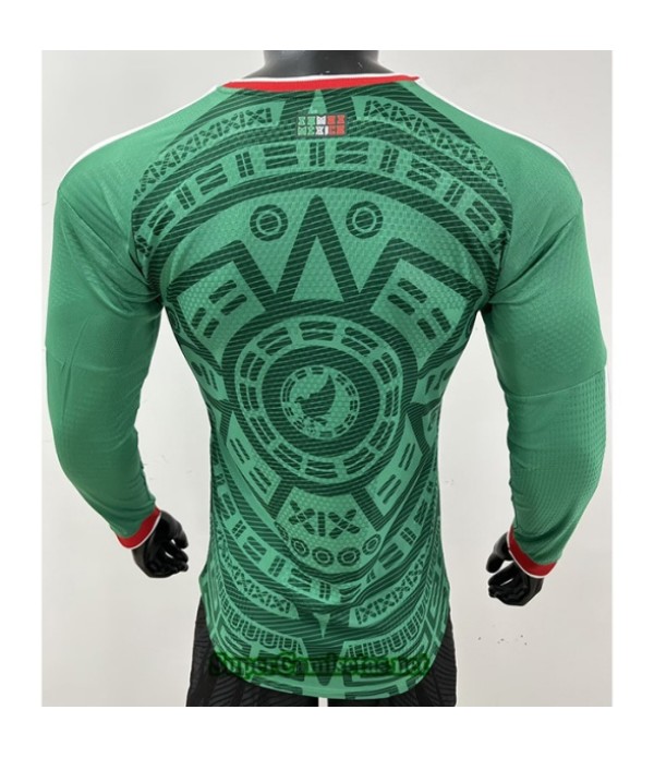 Tailandia Primera Equipacion Camiseta México Player Manga Larga 2025 2026 S20769