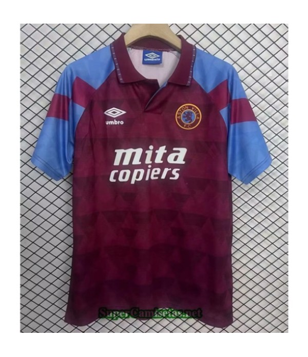 Tailandia Primera Equipacion Camiseta Retro Aston Villa 1998 S21209