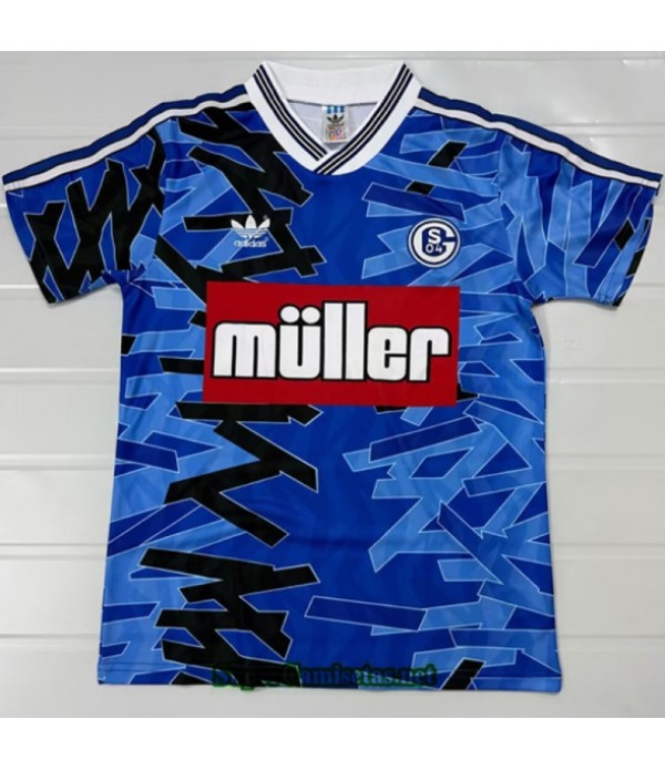 Tailandia Primera Equipacion Camiseta Retro Schalke 04 1993 94 S21151