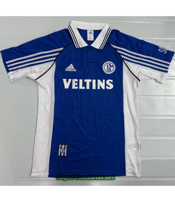 Tailandia Primera Equipacion Camiseta Retro Schalke 04 1998 00 S21152
