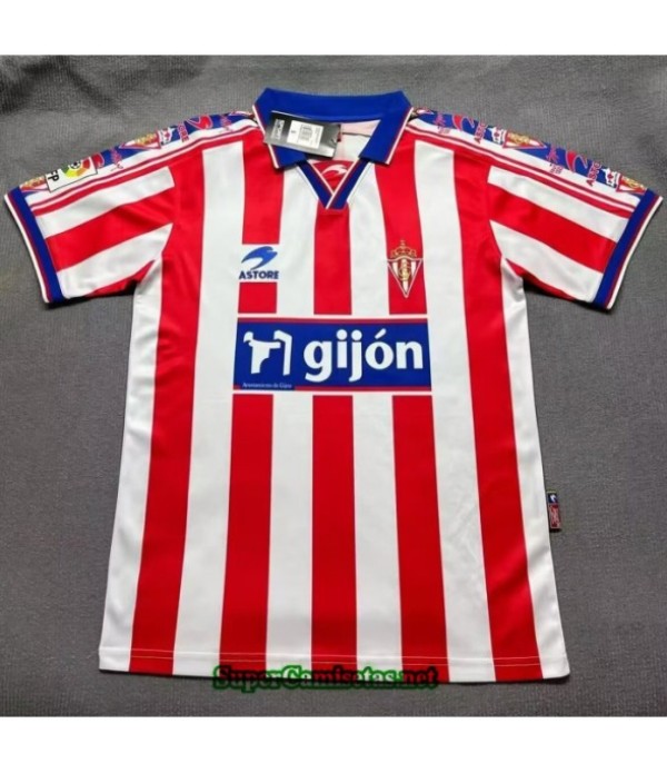 Tailandia Primera Equipacion Camiseta Retro Sporting Gijon 99 00 S21167