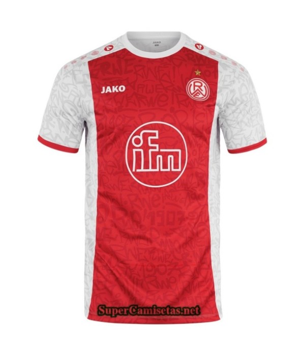 Tailandia Primera Equipacion Camiseta Rot Weiss Es...