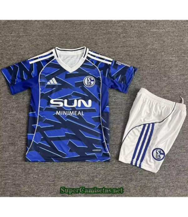 Tailandia Primera Equipacion Camiseta Schalke 04 Niño 2025 2026 S20052