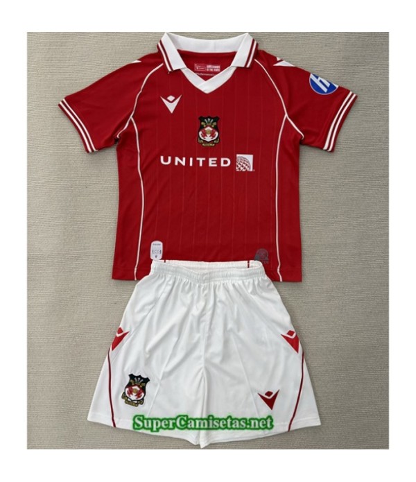 Tailandia Primera Equipacion Camiseta Wrexham Niño 2025 2026 S21120