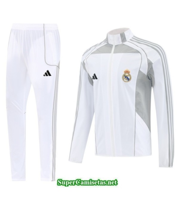 Tailandia Rompevientos Real Madrid Blanco/gris 2025 2026 S21469