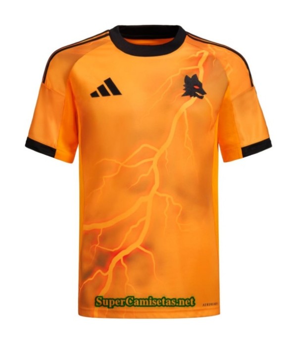 Tailandia Segunda Equipacion Camiseta As Roma 2025 2026 S21258