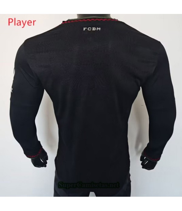 Tailandia Segunda Equipacion Camiseta Bayern Munich Player Manga Larga 2025 2026 S20021