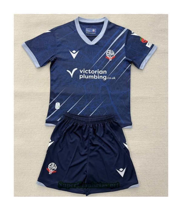 Tailandia Segunda Equipacion Camiseta Bolton Wanderers Niño 2025 2026 S20951