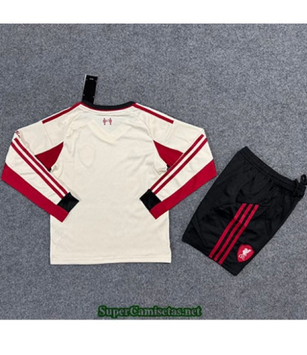 Tailandia Segunda Equipacion Camiseta Liverpool Niño Manga Larga 2025 2026 S21029