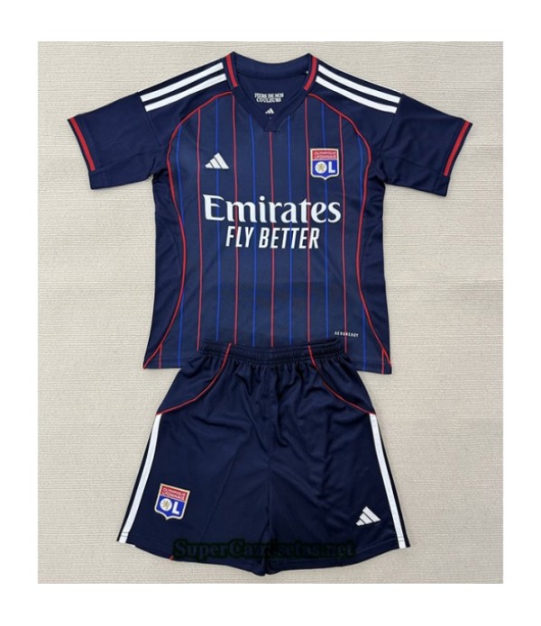 Tailandia Segunda Equipacion Camiseta Lyon Niño 2...