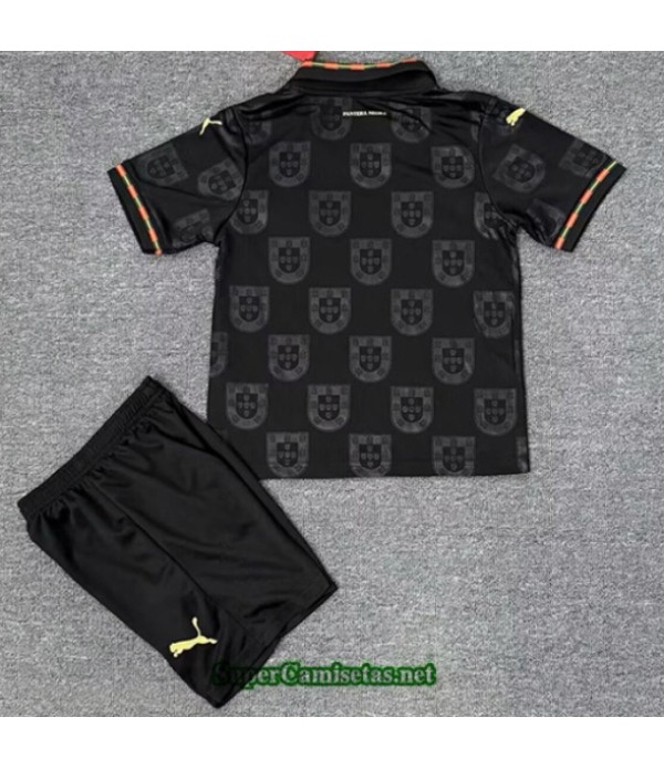 Tailandia Segunda Equipacion Camiseta Portugal Niño Negro 2026 2027 S20776