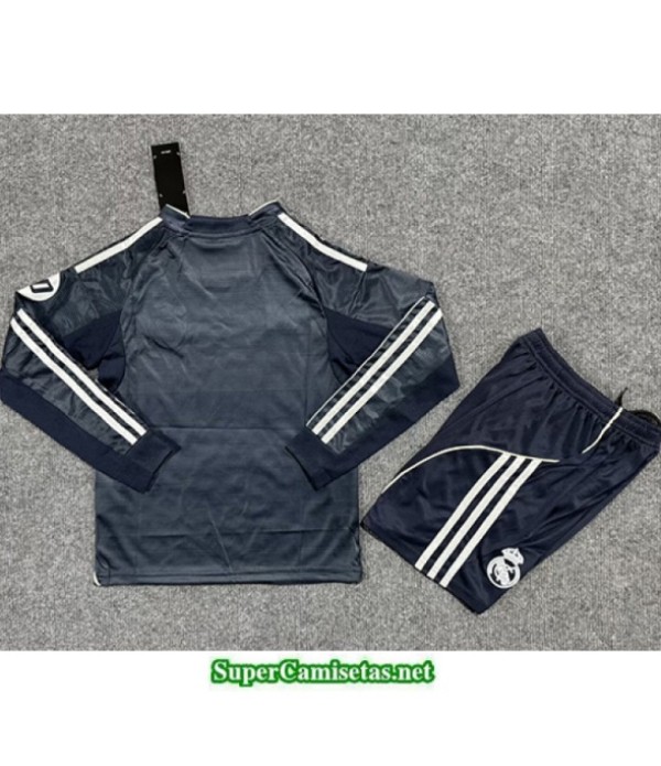 Tailandia Segunda Equipacion Camiseta Real Madrid Niño Manga Larga 2025 2026 S20605