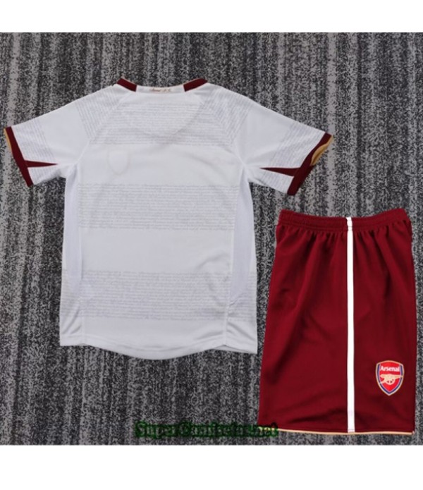 Tailandia Segunda Equipacion Camiseta Retro Arsenal Niño 07 08 S21204