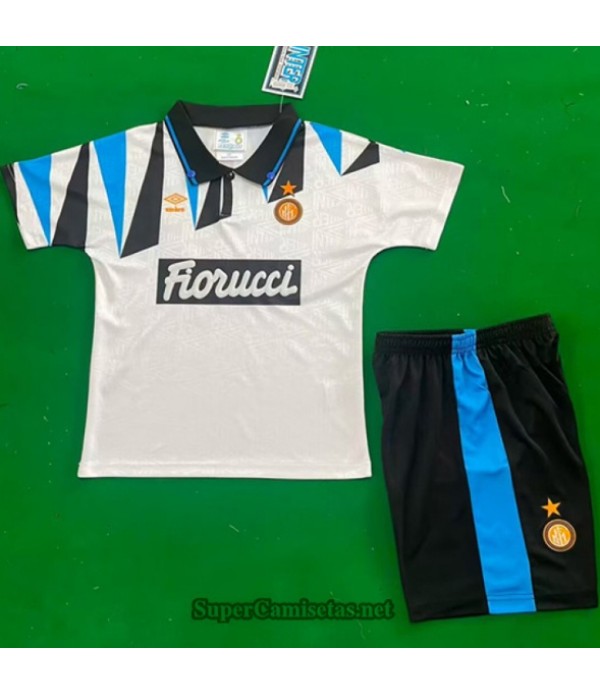 Tailandia Segunda Equipacion Camiseta Retro Inter Milan Niño 92 93 S21240