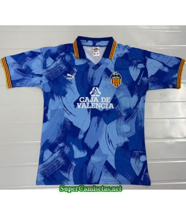 Tailandia Segunda Equipacion Camiseta Retro Valencia 90 91 S21171