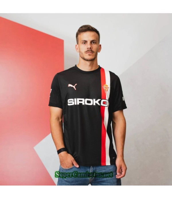 Tailandia Segunda Equipacion Camiseta Sporting Gijon 2025 2026 S20628