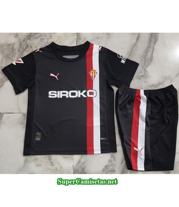 Tailandia Segunda Equipacion Camiseta Sporting Gijon Niño 2025 2026 S20625