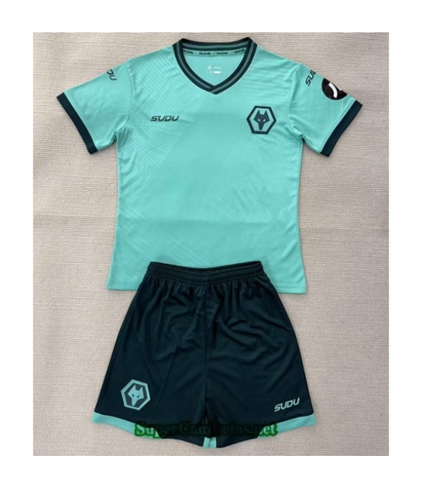 Tailandia Segunda Equipacion Camiseta Wolverhampton Niño 2025 2026 S21116