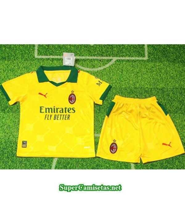 Tailandia Tercera Equipacion Camiseta Ac Milan Ni...