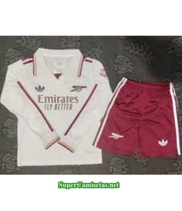Tailandia Tercera Equipacion Camiseta Arsenal Niño Manga Larga 2025 2026 S20929