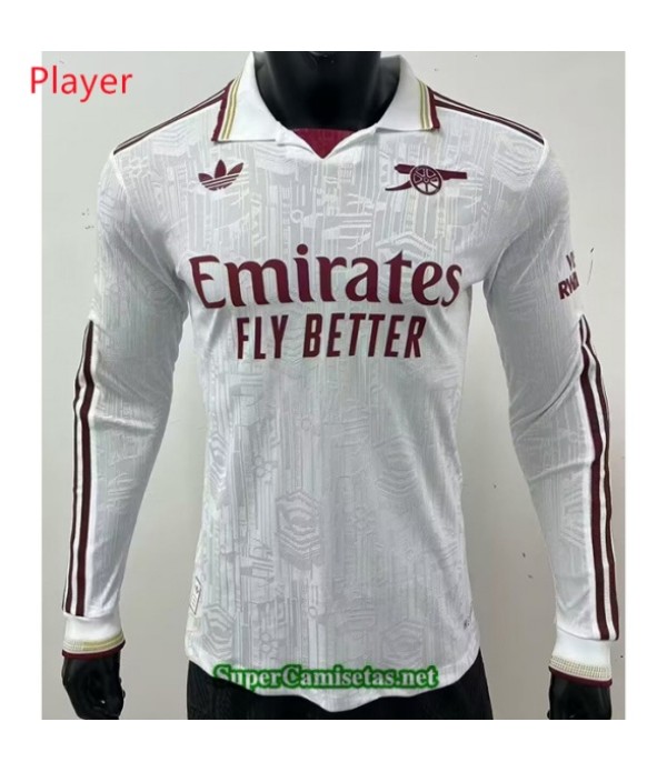 Tailandia Tercera Equipacion Camiseta Arsenal Player Manga Larga 2025 2026 S20933