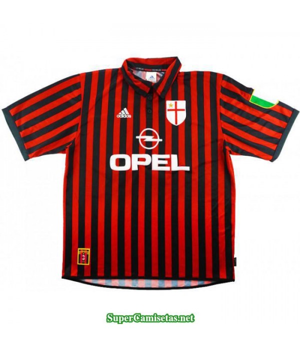 Camisetas Clasicas AC Milan Centenary Hombre 1999-2000