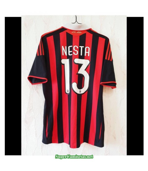 Camisetas Clasicas AC milan Hombre 13 Nesta 2009-10