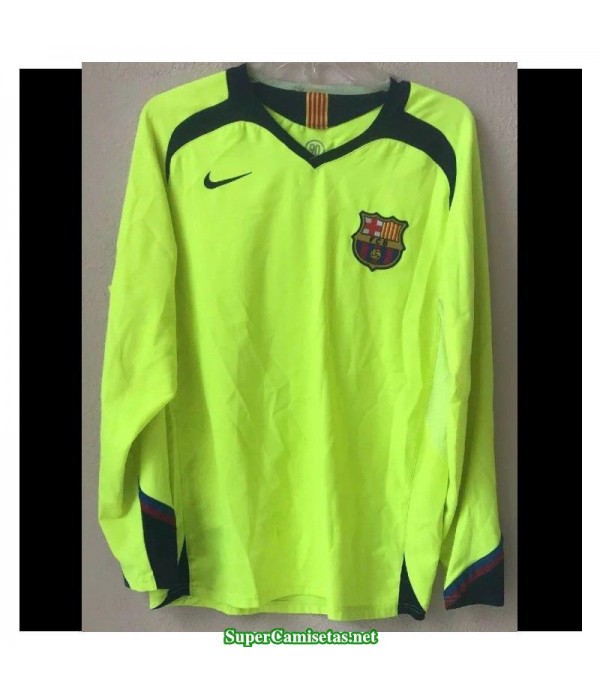 Camisetas Clasicas Barcelona green away Manga Larga 2005-06