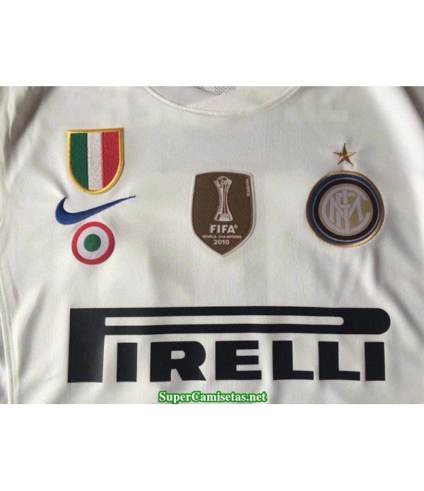 Camisetas Clasicas Inter Away White 2010-11
