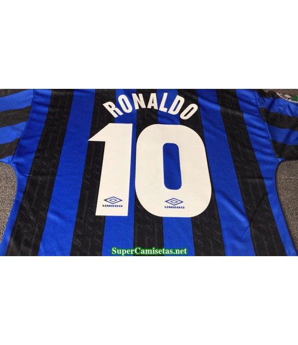 Camisetas Clasicas Inter Milan Hombre 10 RONALDO 1997-98