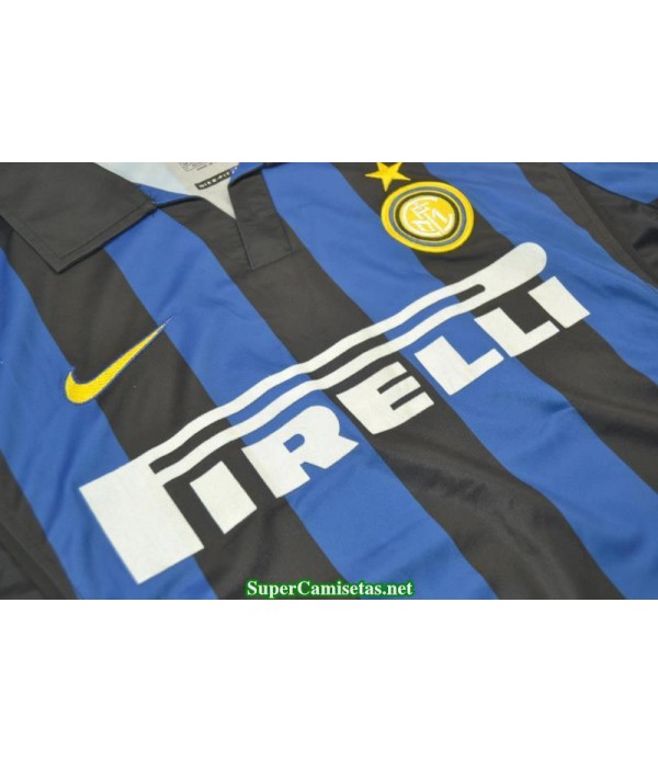 Camisetas Clasicas Inter Milan Hombre Manga Larga 1998-99