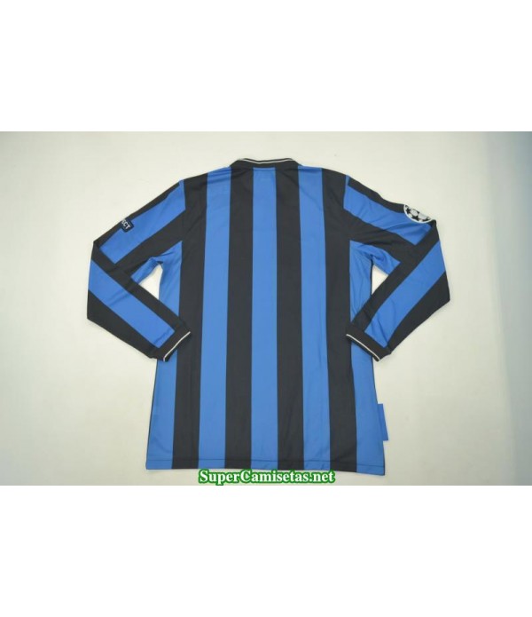 Camisetas Clasicas UCL final Inter Milan Hombre Manga Larga 2010