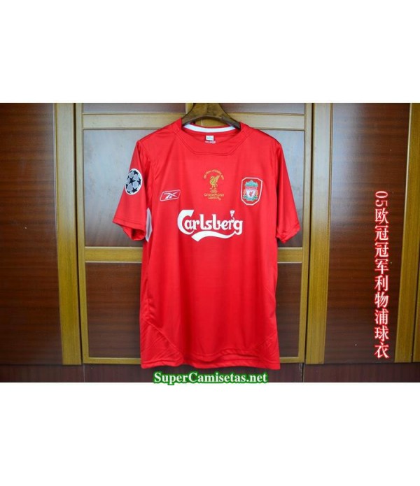 Camisetas Clasicas UCL final Liverpool Hombre 2005