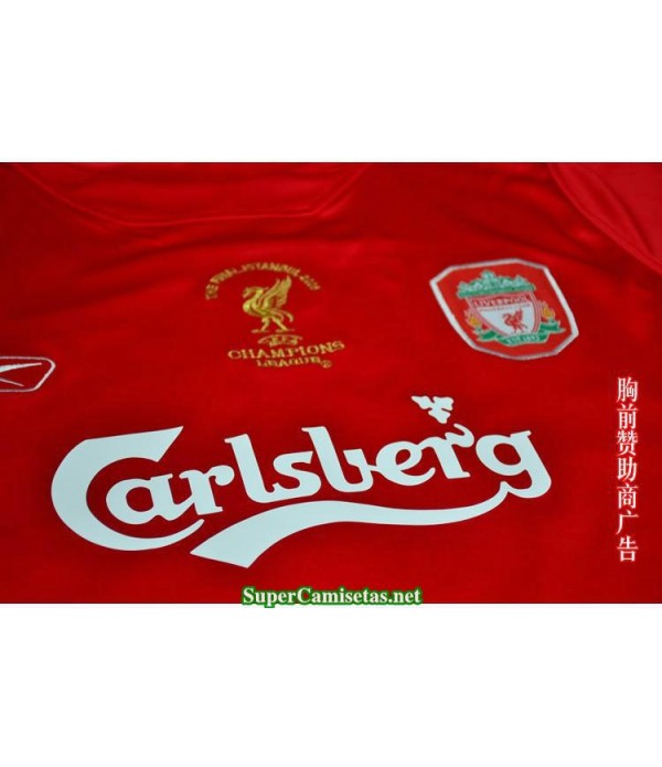Camisetas Clasicas UCL final Liverpool Hombre 2005