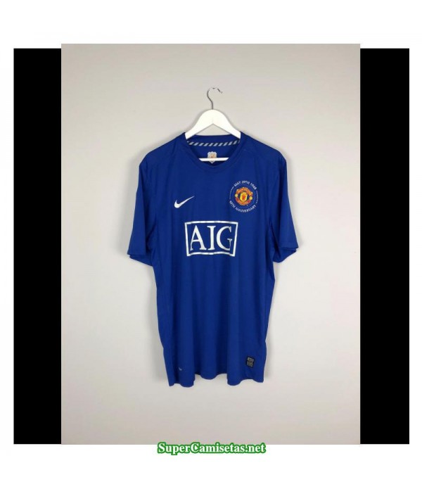 Camisetas Clasicas Manchester United away blue 2008-09