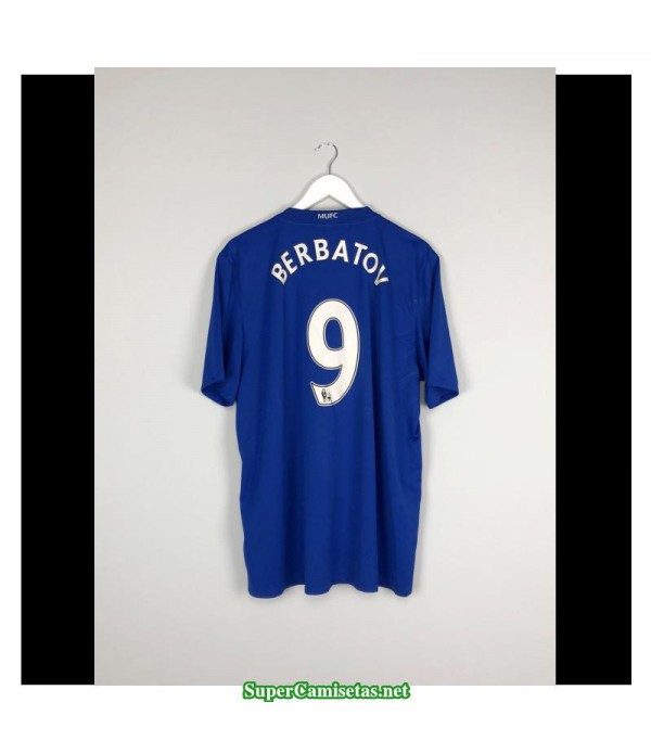 Camisetas Clasicas Manchester United away blue 9 Dimitar Berbatov 2008-09