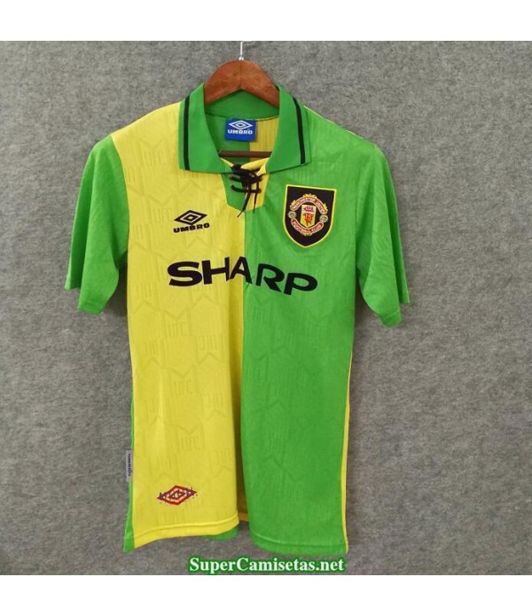 Camisetas Clasicas Manchester United away green yellow 1992-94