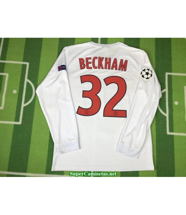 Camisetas Clasicas PSG Champions League Manga Larga 32 Beckham 2012-13