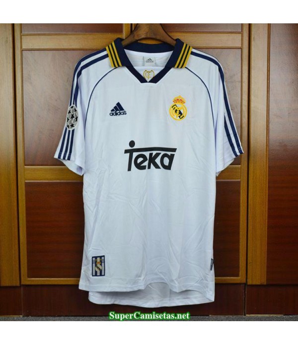 Camisetas Clasicas Real Madrid 2000 Champions League champions Hombre 1998-00