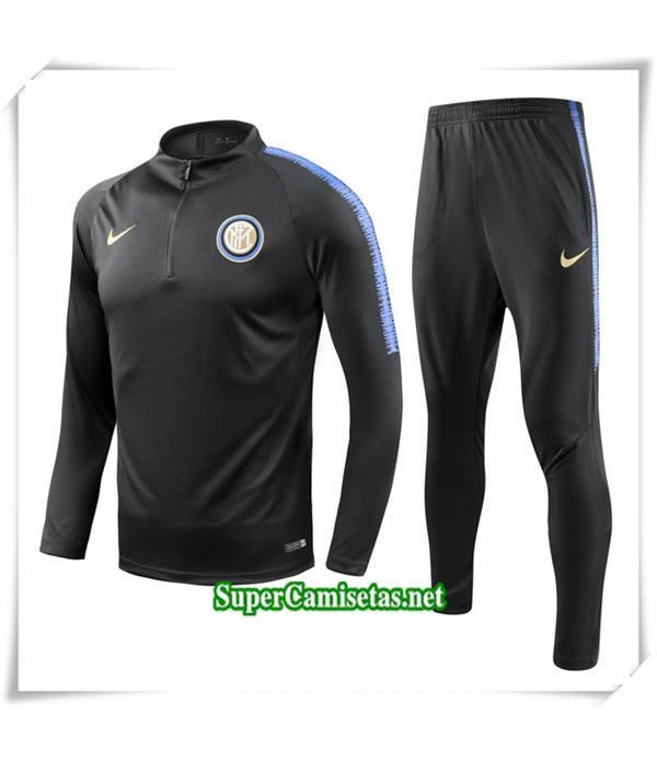 chandal Inter Milan Negro Bebé Niño 2018/19