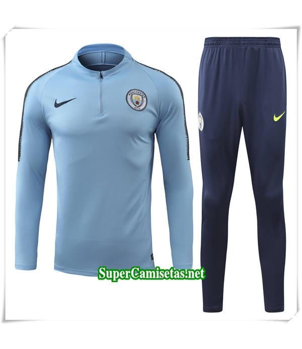 chandal Manchester City Azul Ciel Bebé Niño 2018...